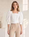 Marta Puffärmel Bluse
