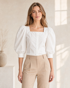 Marta Puffärmel Bluse