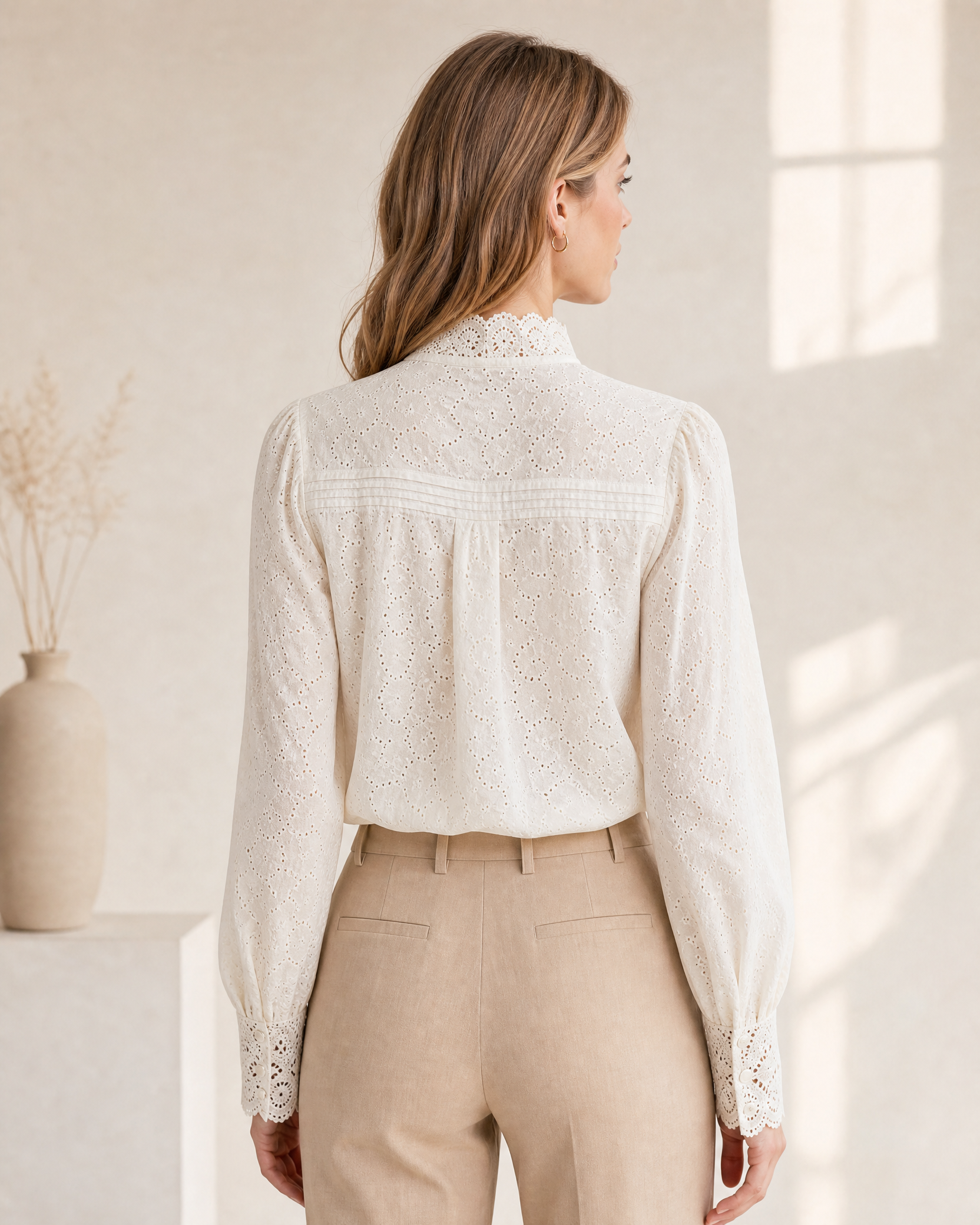 Klara Spitzenkragen Bluse