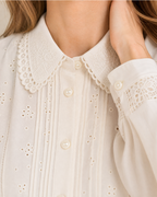 Klara Spitzenkragen Bluse